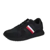 A single black sneaker with red and white stripes on a white background. Náhled obrázku produktu