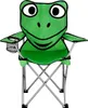 NILS CAMP Campingstuhl NC3007 Froschmotiv für Angeln – Produktbild-Vorschau 1