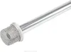 A close-up shot of a metal tube with a mesh filter at the end, isolated on a white background. Produktbild-Vorschau