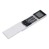 A white air conditioner remote control with a sliding cover is shown against a white background. Produktbild-Vorschau
