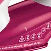 A close-up view of the top surface of a pink iron, showing various control icons and the brand name. Náhled obrázku produktu