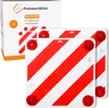 2x Warntafel Fahrradträger Rot Weiß Warnschild 50x50 cm 4x Produktbild-Vorschau 2