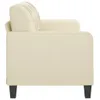 vidaXL 3-Sitzer-Sofa Creme 180 cm Kunstleder Produktbild-Vorschau 4