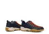 Mojito Planet Denim Lifestyle Schuhe von Scarpa in Blau mit orangefarbenen Schnürsenkeln und rutschfester Sohle. Voir les images du produit
