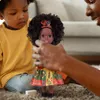 14 Zoll schwarze Puppe mit Haarband süßes Kleid Afro Hair Produktbild-Vorschau 3