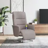vidaXL Fotel do masażu z podnóżkiem, tkanina taupe Podgląd zdjęcia produktu 2