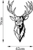 Wallity, Red Deer 2, nástěnná dekorace, černá, kov, 42 x 70 Náhled obrázku produktu 8