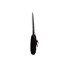 A side view of a black clutch bag on a white background. Produktbild-Vorschau