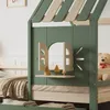 OKWISH Lit Enfant 90x200 cm - Lit Cabane Avec Toit, Voir les images du produit 8