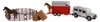 Kids Globe Pull-Back Land Rover con rimorchio per cavalli e Anteprima dell’immagine prodotto 1
