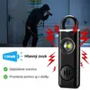 2x Osobný Alarm 130 dB s LED Svetlom – USB-C Nabíjateľný – Náhľad obrázku produktu 5