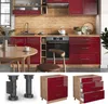 Küchenunterschrank Vicco Fame-Line Bordeaux Hochglanz 80 cm Produktbild-Vorschau 5