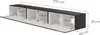 Schwarz TV Lowboard 270 cm Hängeschrank für Wohnwand Produktbild-Vorschau 6