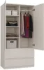Geräumiger Kleiderschrank MALWA SS-90 mit 2 Schubladen und Produktbild-Vorschau 6