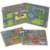 A toy playset with a road map and magnetic vehicles. Produktbild-Vorschau