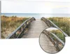 DEQORI Hybrid Leinwand Bild 100x50 cm 'Steg ins Blaue' Produktbild-Vorschau 1