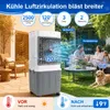 Mobile Klimaanlage 4-in-1 Verdunstungsluftkühler mit Produktbild-Vorschau 3