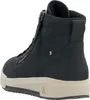 Rear view of a black high-top boot with a beige sole. Produktbild-Vorschau