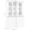 Buffet Armadio buffet Provence 130cm pino rovere bianco Anteprima dell’immagine prodotto 5