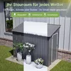4'x8' Metall-Gartenschuppen, Anbau-Schuppen mit Voir les images du produit 6