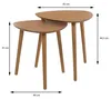 Beistelltische Set 2x Stuck Ancona - braun - D40 x H41 Produktbild-Vorschau 6