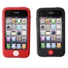 lot de 2 coques en silicone noir/rouge pour Apple iPhone Voir les images du produit 3