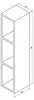 Sapho ESPACE offenes Regalschrank 20x94x22cm, weiß Produktbild-Vorschau 6