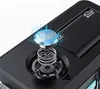 A close-up view of a mechanical component, possibly a spring-loaded mechanism, with a blue light emanating from the top. Produktbild-Vorschau