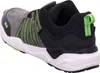 A side view of a black, gray, and green sneaker. Produktbild-Vorschau