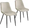 tectake® Set Stuhl Monroe gepolstert, in Samtoptik 48 x 59 Produktbild-Vorschau 1