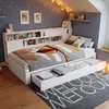 Daybed,Kinderbett,90*200cm,Einzelbett,Multifunktionales Produktbild-Vorschau 10