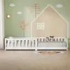 ML-Design Kinderbett 90x200 cm Weiß Bodenbett für Kinder Produktbild-Vorschau 8