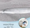 ELONEO Rückenkissen 70 cm breit, Keilkissen für Bett und Produktbild-Vorschau 2