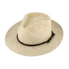 Fiebig Strohhut Fedora mit doppeltem Kunstlederband Natur Produktbild-Vorschau 1
