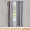 ABAKUHAUS Gestreift Vorhänge 2 Panel Set für Wohnzimmer Produktbild-Vorschau 1