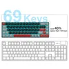 65% Mechanische Tastatur DE Layout, 69 Tasten, Rote Produktbild-Vorschau 4