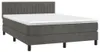 vidaXL Boxspringbett mit Matratze & LED Dunkelgrau 140x200 Produktbild-Vorschau 3