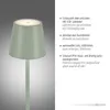 Vonkajšia stolová lampa prenosná zelená dotyková IP54 LED Náhľad obrázku produktu 5