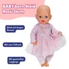 BABY born Kleid rosé mit langen Armen, Tüll-Rock und Produktbild-Vorschau 2