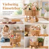 Vintage Rattan-Babykorb, Weidenkorb für Babys, für Produktbild-Vorschau 7