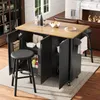 Sweiko îlot de cuisine, chariot de repas avec veines de Voir les images du produit 1