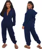 ASKSA Damen Jumpsuit Furry Reißverschluss Einteiler Overall Produktbild-Vorschau 3