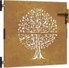 vidaXL Gartentor 85x75 cm Cortenstahl Baum-Design Produktbild-Vorschau 2