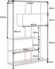 Industrial Bücherregal SLIM LINE 185cm Wildeiche schwarz Produktbild-Vorschau 7