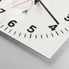 Wanduhr - Quadrat - Glasuhr - Frau eins Linie - 40x40cm - Produktbild-Vorschau 5