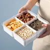 4 oddíly Snack Box Transparentní multifunkční těsně těsnící Náhled obrázku produktu 5