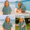 Leicht Frottee Badeponcho Kinder Mädchen Jungen Baumwolle Produktbild-Vorschau 8