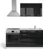 Mini kuchyňa Vicco R-Line Čierna vysoký lesk/biela 160 cm Náhľad obrázku produktu 1