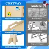 A collage of images highlighting features of a COSTWAY product, comparing it to 'Andere' (others). Podgląd zdjęcia produktu