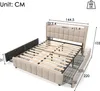 A diagram of a bed with dimensions indicated by numbers and lines. Náhled obrázku produktu